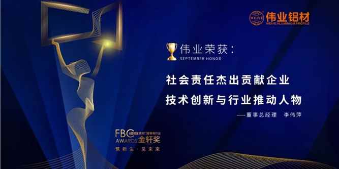 广东伟业集团蝉联金轩奖两项大奖